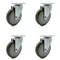 Service Caster Avantco HPCASTNB Swivel Caster Replacement Set AVA-SCC-20S514-PPUB-TP2-4 - alternate 1